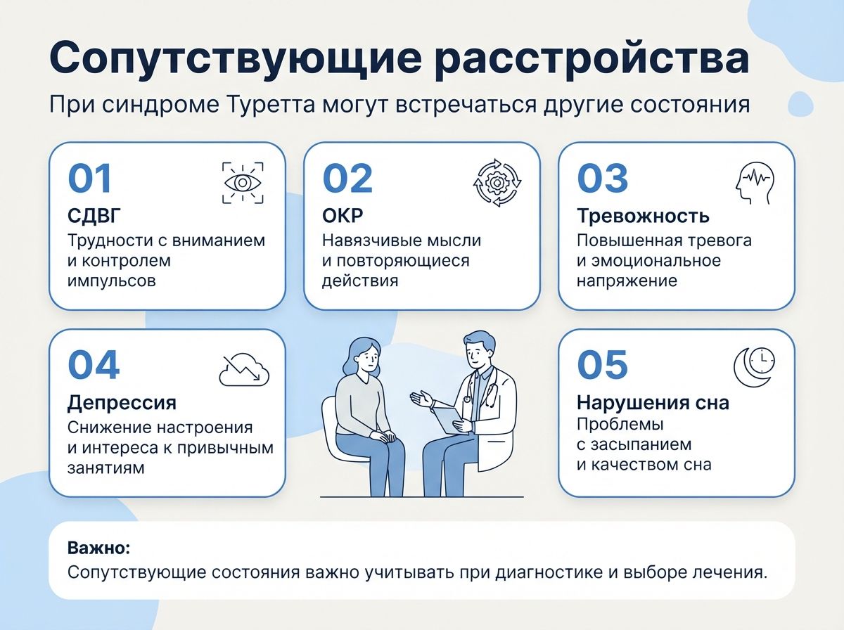 Лечение синдрома Туретта в Кондрово инфографика